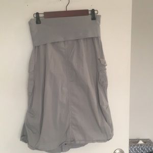Mid length gray skirt